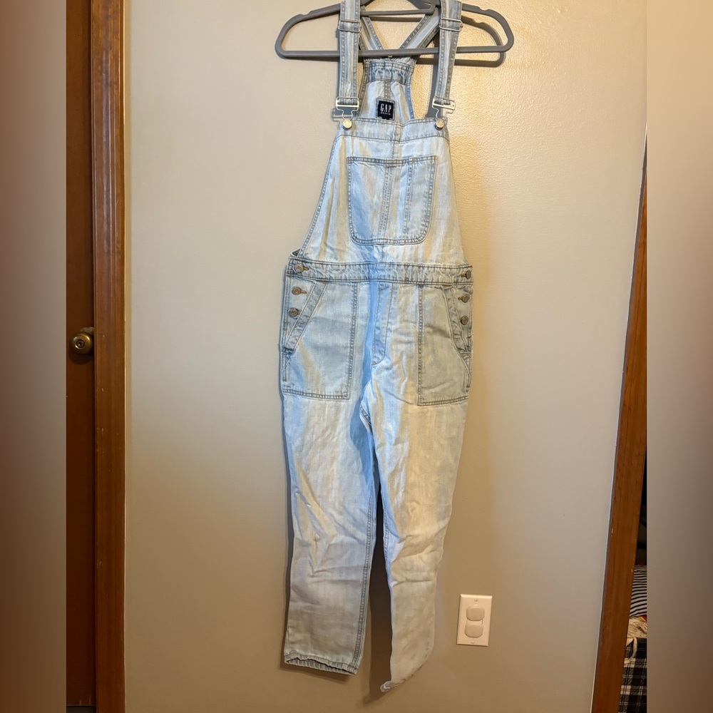 GAP Denim Light Wash Overalls